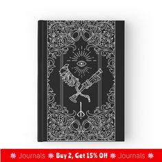 High-quality hardcover journal with wraparound print. 128 pages in ruled, graph or blank options. Part of my bloodborne tarot deck.. Bloodborne, Tarot Deck, Tarot Decks, A Journal, Hardcover Journals, For Sale, High Quality