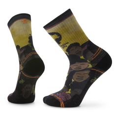 On your next hike, enjoy all the benefits of Merino wool while supporting an important cause with the Outdoor Afro Hike Light Cushion Print Crew Sock. We worked with our advocacy partner, Outdoor Afro, to create a sock that celebrates Black joy in the outdoors. Outdoor Afro is a national not-for-profit organization that celebrates and inspires Black connections and leadership in nature. Thank you for showing your support by purchasing this one-of-a-kind hike sock. | Smartwool Outdoor Afro Hike P Black Joy, Hiking Socks, Wool Clothing, Germany And Italy, Crew Sock, Wool Socks, Cool Socks, Last Chance, Mens Socks