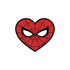 a heart shaped spiderman face with eyes on it's chest, in the dark