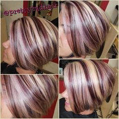 Burgundy Hair With Highlights, Burgundy Hair Color Ideas, Burgundy Hair Color, Red Hair With Blonde Highlights, Short Hair Highlights, Hair Highlights And Lowlights, Hair Color Burgundy, Brown Hair With Blonde Highlights, Red Highlights