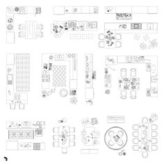 Cad Kitchen Setups Top View PNG - Toffu Co Living Room Top View, Blocksburg House, Floor Plan Symbols, Architecture Representation, Kitchen Floor Plan, Kitchen Setup, Interior Design Template, Drawing Furniture, Living Room Setup