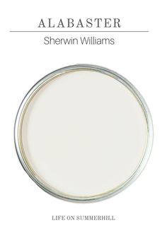 a white paint with the words,'shernin williams life on summerhill '