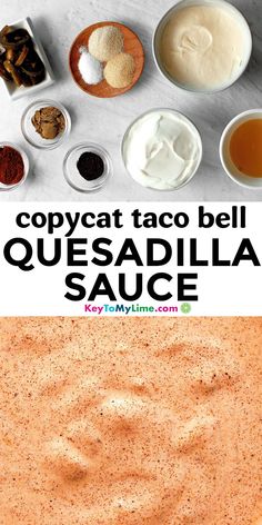 copycat taco bell quesadilla sauce is an easy and delicious appetizer