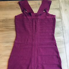 Beautiful Dress From Express! S. 68% Rayon, 30% Nylon & The Best Part 2% Spandex! Very Slimming & Perfect For A Night Out! I Am 5’3” & Hits Right Above My Knees. Fits True To A Size Small. Stretch Elastane Mini Bandage Dress, Stretch Bandage Dress, Cheap Purple Knee-length Bodycon Dress, Purple Bodycon Mini Dress Knee-length, Purple Midi-length Bodycon Party Dress, Purple Ruched Mini Dress Knee-length, Purple Stretch V-neck Bodycon Dress, Express Dresses, Bandage Dress