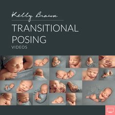 a book cover with many photos of babys