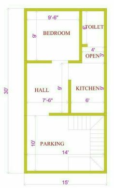 the floor plan for a small house