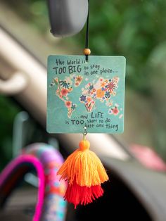 World Is Big Air Freshener-view 2 Mama Natural, Home Air Fresheners, Wise Girl, Car Smell, Instagram Help, Go Pink, Car Air Fresheners, Natural Life, Car Air Freshener