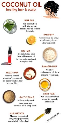 Oil For Healthy Hair, Homemade Hair Treatments, Benefits Of Coconut, Healthy Natural Hair Growth, Hair Growth Secrets, Hair Growing Tips, For Healthy Hair