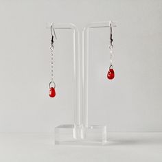 Vampire Blood Earrings, Hypoallergenic Dark Academia, Asymmetrical Drop Earrings Blood Earrings, Vampire Blood, Blood Drop, Costume Earrings, Hypoallergenic Jewelry, Eye Earrings, Red Earrings, Dangly Earrings, Evil Eye Charm