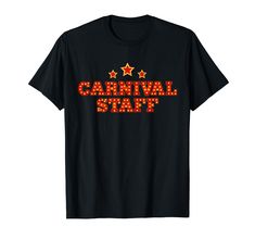 PRICES MAY VARY. A great carnival staff t shirt! Perfect for men, women and children who love carnival. Do you love carnival, circus and shows? Then this is the perfect Carnival shirt for a team with the saying: Carnival Security. Lightweight, Classic fit, Double-needle sleeve and bottom hem Affordable Customizable T-shirt For Team Events, Cheap Customizable T-shirt For Team Events, Carnival Theme Party Decorations, Circus Event, Staff Design, Carnival Women, Carnival Themes, Carnival Costumes, T Shirt Costumes