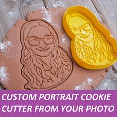 How to surprise someone by Rather Rude Cards: Creative birthday surprise ideas for boyfriend Best Secret Santa Gifts, Human Faces, Custom Cookie, Personalized Cookies, Cookie Stamp, 80th Birthday Party, Cookie Stamps, 40th Birthday Parties