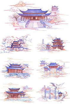 Font Ideas Alphabet, Best Canva Fonts, Fonts Cursive, الفن الرقمي, Arte Do Kawaii, Asian Architecture, Alphabet Fonts, Japon Illustration, Desenho Tattoo