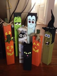 halloween decorations made out of toilet paper bags