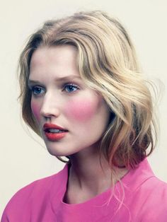 . How To Apply Blusher, Toni Garrn, Pink Cheeks, Beauty Editorial, Up Girl, Makeup Skin Care, Beauty Inspiration, Beauty Make Up, Makeup Inspiration