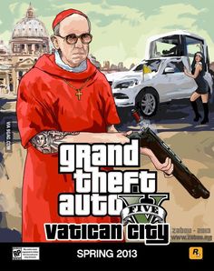 Gta 5 Mobile, Grand Theft Auto Games, Catholic Humor, Gta Sa, Rockstar Games, Outdoor Quotes, Vatican City, San Andreas, Gta 5