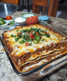 Layered Taco Bake Taco Tortilla Bake, Layered Taco Bake, Layered Taco, Tortilla Bake, Mexican Casserole Recipe, Mexican Lasagna, Taco Bake, Mexican Casserole, Taco Casserole