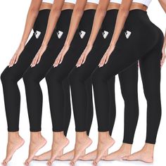 PRICES MAY VARY. 92% Polyester, 8% Spandex Imported 2 SIDE POCKETS - Both sides of these yoga leggings have pockets to hold your cards and phone, your ID and keys. So you can go wallet-free, and focus on your exercise not on your essentials, free yourself in our breathable leggings with pockets for women! BASIC BLACK LEGGING - Keep your off-duty style cool but comfortable and indulge in a pair of ultra-soft leggings. Featuring an elasticated fit and curve hugging shape, these simple leggings are Soft Tummy, Free Yourself, Leggings With Pockets, Athletic Workout, Athlete Workout, Leggings For Women, Soft Leggings, Yoga Leggings, Moisture Wicking Fabric