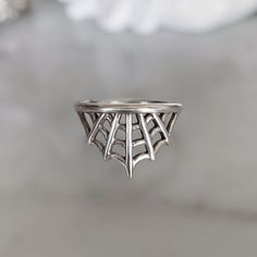 Spider Web Stacking Ring Rings Handmade, Jewellery Ideas, Spider Web, Handmade Ring, Handmade Silver, Yellow White, Wedding Ring, Angeles, Wedding Rings