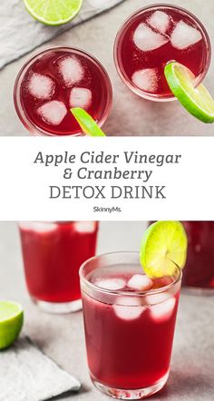 Apple Cider Vinegar and Cranberry Detox Drink Cranberry Detox Drink, Cranberry Detox, Cranberry Drinks, Vinegar Drinks, Apple Cider Vinegar Drink, Belly Fat Burner Drink, Diet Drinks, Cold Home Remedies, Natural Cough Remedies