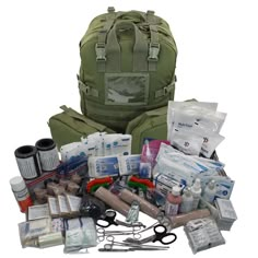 The STOMP Medical Kit has a wide variety of contents and is used by professionals including medics and army personnel. Made by Elite First Aid, it is packed when you order with over 500 items and is used by professionals including medics and military personnel. It is used for both basic first aid or trauma and is available in four colors, Black, Red, Coyote Tan, and Olive Drab. Weight: 20 lbs. Dimensions: 19 × 14 × 11 in This pack isn’t just for professionals, it’s great for large families or gr Medical Backpack, Tactical Medic, Calamine Lotion, Basic First Aid, Emergency Blankets, Combat Medic, Medical Bag, Combat Gear, Medical Kit