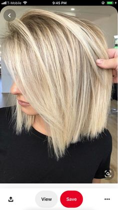 Light Blonde Hair, Gray Hair Highlights, Blonde Hair Inspiration, Blonde Hair Looks, Mid Length Hair, Good Hair Day, Medium Hair Cuts