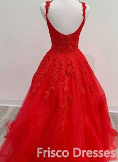 تول أحمر دانتيل خط فساتين السهرة الرسمية يزين فساتين الحفلة الراقصة الطويلة Red Tulle Dress For Gala, Red V-neck Wedding Dress, Red Tulle Dress With Sweetheart Neckline, Formal Red Tulle Dress, Red V-neck Gown For Banquet, Red Tulle Formal Dress, Red A-line Tulle Dress, Red Tulle Gown With Fitted Bodice, Formal Red Tulle Ball Gown