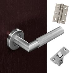 an image of a door handle and latch