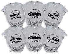 Camping Crew Shirts, Camping with Friends Shirt, Camping Squad T-Shirt, Camping Group Shirt, Gift for Campers, Adventure Shirt, Family Camp IMPORTANT : Price includes one sided print. Double sided print (front and back) costs extra $6. You can add your order 'CUSTOM PRINT' from Custom Section. HOW TO ORDER SHIRT 1) Select Your T-Shirt Size and Color from the drop down menus. 2) Choose Your Quantity 3) Click ADD TO CART 4) Click "Proceed to Check Out"  If you want to have 3xl or 4xl, please send us a message. - If you want to have another color that is not listed, tank top, youth sweatshirt, or youth hoodie please send us a message. Product We sell Bella Canvas, Gildan soft style, and Circle Soft Style shirts, sweatshirts, and hoodies. IF YOU WANT TO HAVE A SPECIFIC BRAND, PLEASE LET US KNO Camping Crew Shirts, Camping With Friends, Camping Buddy, Gift For Campers, 2nd Birthday Shirt, Friends Drinks, Mountain Camping, Camper Shirt, Hiking Gifts