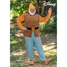 an old man dressed in a costume for the disney movie, snow white and the seven dwarfs