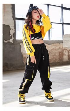 FREE SHIPPING Kids Hip Hop Street Dance Outfit Costume Set OUT0942 Hiphop Dance Outfit, Street Dance Outfit, Dance Wear Hip Hop, Hip Hop Dance Outfits, Hip Hop Kids, Looks Hip Hop, Hip Hop Girl, Dance Costumes Hip Hop, Hip Hop Costumes