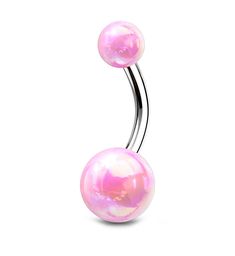 Size: 14G.3/8" 10mm barbell.Externally threaded.316L stainless steel barbell.5mm X 8mm ball.For healed piercings. Maria Tash Earrings, Opal Belly Ring, Pregnancy Belly Rings, Gold Belly Ring, Navel Jewelry, Gold Nose Rings, Belly Jewelry, Septum Jewelry, Titanium Earrings