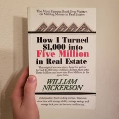 the book how i turned $ 1, 000 into five million in real estate by william nickerson