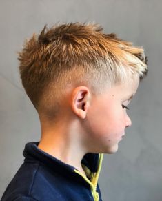 Little Boy Haircut Mullet, Burst Fade Mohawk Boys, Haircut For Thinner Hair Boys, Boys Low Fade Haircut Kids, Boys Haircut Faux Hawk, Boys Haircut Blonde, Medium Fade Haircut Boys, Fauxhawk Fade Boys, Hockey Hairstyles For Boys