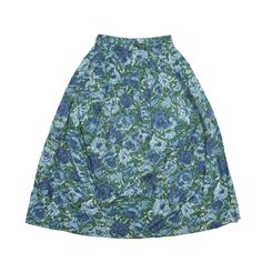 POINT OF VIEW COLLECTION Long Pleated Skirt Blue 90s Floral Womens S Pleated Skirt Blue, Long Pleated Skirt, 90s Floral, Pleated Long Skirt, Wholesale Shoes, Point Of View, Cardigan Coat, Active Wear Tops, Coat Dress