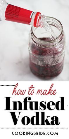 how to make infused vodka in a mason jar