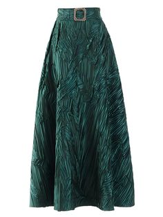 The "Irish" skirt offers a unique blend of vintage Bohemian aesthetics. with casual elegance. Featuring a premium cotton-polyester woven fabric blend. pleated ruche styling. decorative mid-drift belt and high waist construction. Crafted for lasting comfort and support - these bottoms are an instant wardrobe must-have for any season. Standard US/EU Sizing - for a more relaxed fit. go up one size. Designed for style and comfort Zipper-fly closure Length: mid-calf Material: polyester. cotton Asymmetrical Pleated Maxi Skirt For Evening, Evening Pleated Asymmetrical Skirt, Evening Asymmetrical Pleated Skirt, Elegant Voluminous Maxi Skirt With Folds, Party Flared Skirt With Folds, Spring Voluminous Maxi Skirt With Accordion Pleats, Pleated Tiered Skirt For Evening, Flowy Tiered Skirt With Accordion Pleats, Pleated Asymmetrical Maxi Skirt