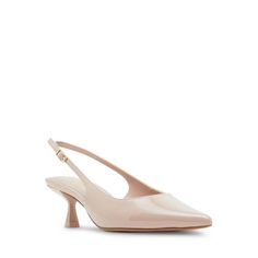 Madden Girl's Valeriee is the perfect slingback pump. Valeriee has a slim strap and low kitten heel that offers a chic look. Size: 8.  Color: Beige.  Gender: female.  Age Group: adult. Classic Feminine Style, Classic Feminine, Madden Girl, Slingback Pump, Kitten Heel, Polished Look, Feminine Style, Shoes Women Heels, Gender Female