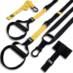 the resistance straps are ready to be used on any type of exercise equipment, such as cross - training