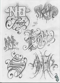 some type of lettering that is very nice to use in an art project or tattoo design