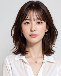 Korean Short Hair, Hair Inspiration Long, Bangs With Medium Hair, Asian Short Hair, Hair Inspiration Short, Shot Hair Styles, Haircuts For Medium Hair, Haircuts Straight Hair, Short Hair With Bangs