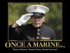 Marine Cpl. Bob Romaker, 86, salutes during the playing of the National Anthem during the Marine Memorial Day remembrance service in Fort Meigs Cemetery. Marine Corps Birthday, Once A Marine, The Few The Proud, Semper Fidelis, Marine Mom, Iwo Jima, American Military, Dress Blues, Semper Fi