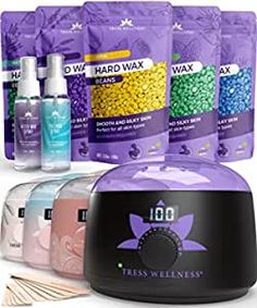 Amazon.com: Tress Wellness Waxing Kit for Brazilian wax +Wax Warmer +Easy to use +For Sensitive skin : Beauty & Personal Care Home Waxing Kit, Waxing Kits & Supplies, Full Body Wax, Wax Machine, Hard Wax Beans, Wax Bean, At Home Hair Removal, Brazilian Waxing, Body Waxing