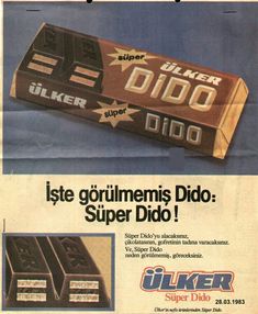 an old advertisement for milk chocolate bar with the word'super dulcer'on it