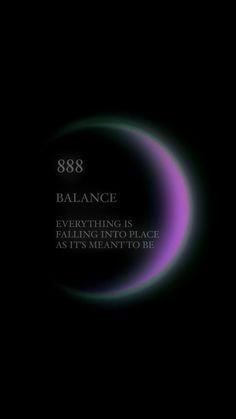 a black background with the words balance and an image of a half moon on it