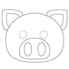 a pig mask that is cut out and ready to be used