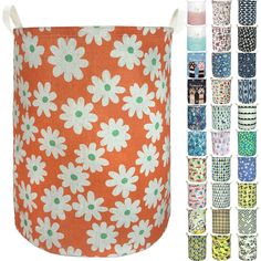 PRICES MAY VARY. 🌟 Collapsible Design: Laundry bin can be quickly folded flat for storage when not in use, so you get the most use of every space. 🌟 Multi-Use Laundry Hamper: Clothes Storage, Home Textiles Storage, Toy Storage, Baby Product's Storage and Pet Product's Storage. 🌟 Material: Cotton & Linen Canvas + Waterproof PE Coating. 🌟 Diameter and Height Size: 15.7D×19.7H inches (40×50cm), CAPACITY FOR 30+ CLOTHES. 🌟 Note: The nursery hamper comes with compression packing which may result Cute Laundry Basket, Hanging Storage Baskets, Kids Laundry Hamper, Laundry Detergent Container, Laundry Bins, Detergent Container, Nursery Hamper, Laundry Bin, Bin Storage