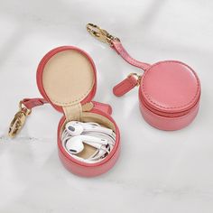 Penyimpanan Makeup, Round Leather, Leather Bags Handmade, Leather Diy, Cute Bags, Jewelry Case, Sewing Bag, Diy Bag, Leather Accessories