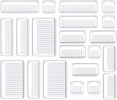 a large group of plastic trays and dividers