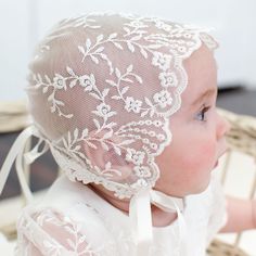 Christening Gowns For Boys, Lace Baby Bonnet, Crib Shoes Girl, Gig Harbor Wa, Lace Bonnet, Baptism Outfit, Lace Booties, Gig Harbor