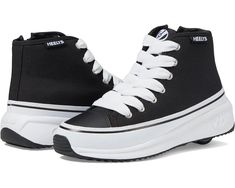 Heelys Veloz Chi (Little Kid/Big Kid/Adult) | Zappos.com Wheelies Shoes, Tmnt Au, Shoes Glitter, Roller Shoes, Black And White Shoes, 90s Childhood, Lace Heels, Old Shoes, Girly Shoes